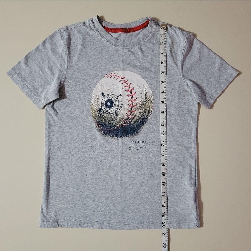 Gap Boys Gray Short Sleeve Baseball Graphic T-Shirt - Picture 4 of 8